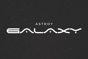 Astroy Galaxy Modern Futuristic Font