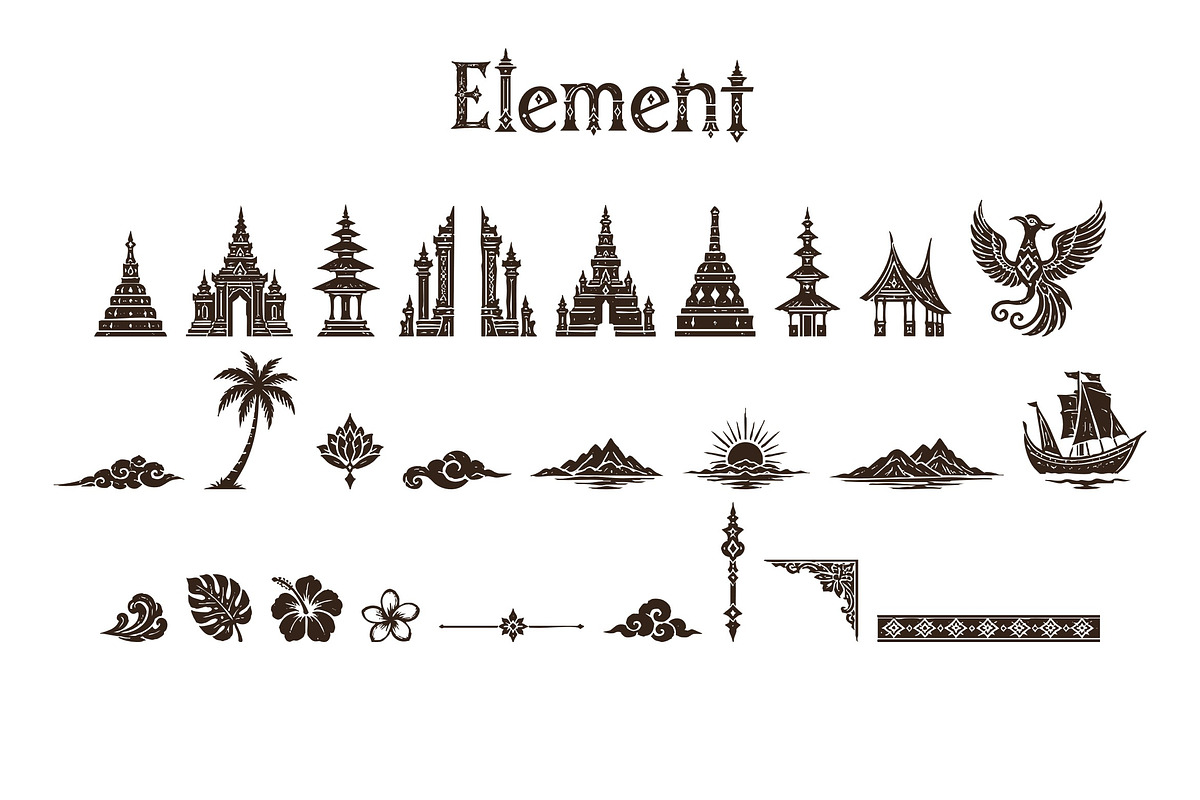 Nusantara Heritage, a Symbol Font by Art StoreID (Photo 7 of 12)