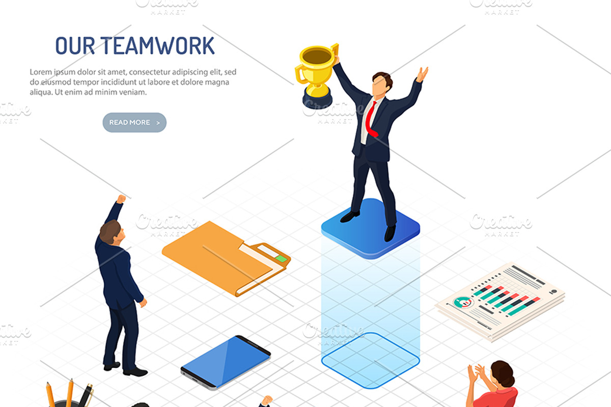 Isometric Internet Online Earnings, a Finance Illustration by TAlex (Photo 4 of 7)