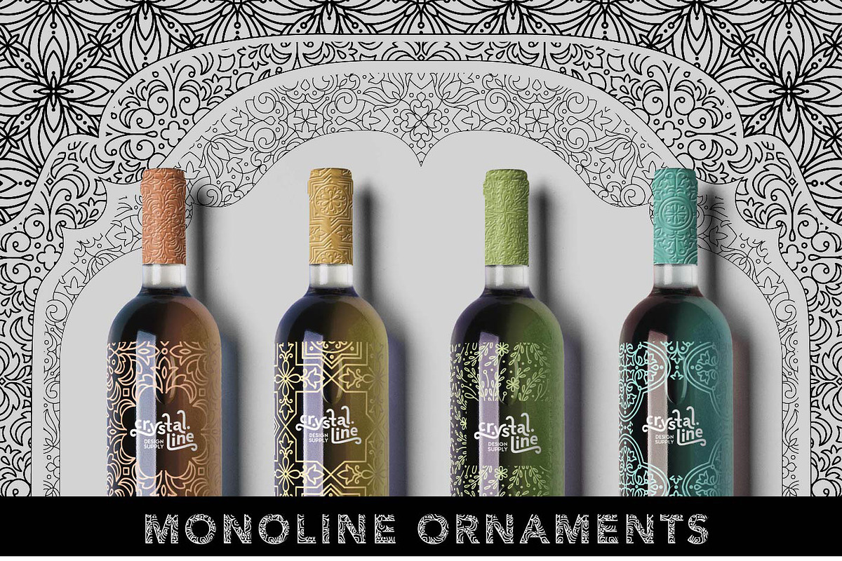 Monoline Ornaments, a Pattern Graphic by Crystal Line (Photo 9 of 9)