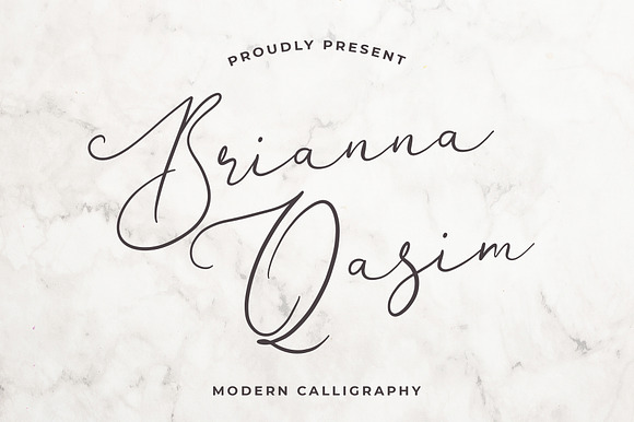 Brianna Qasim Calligraphy Font preview 8
