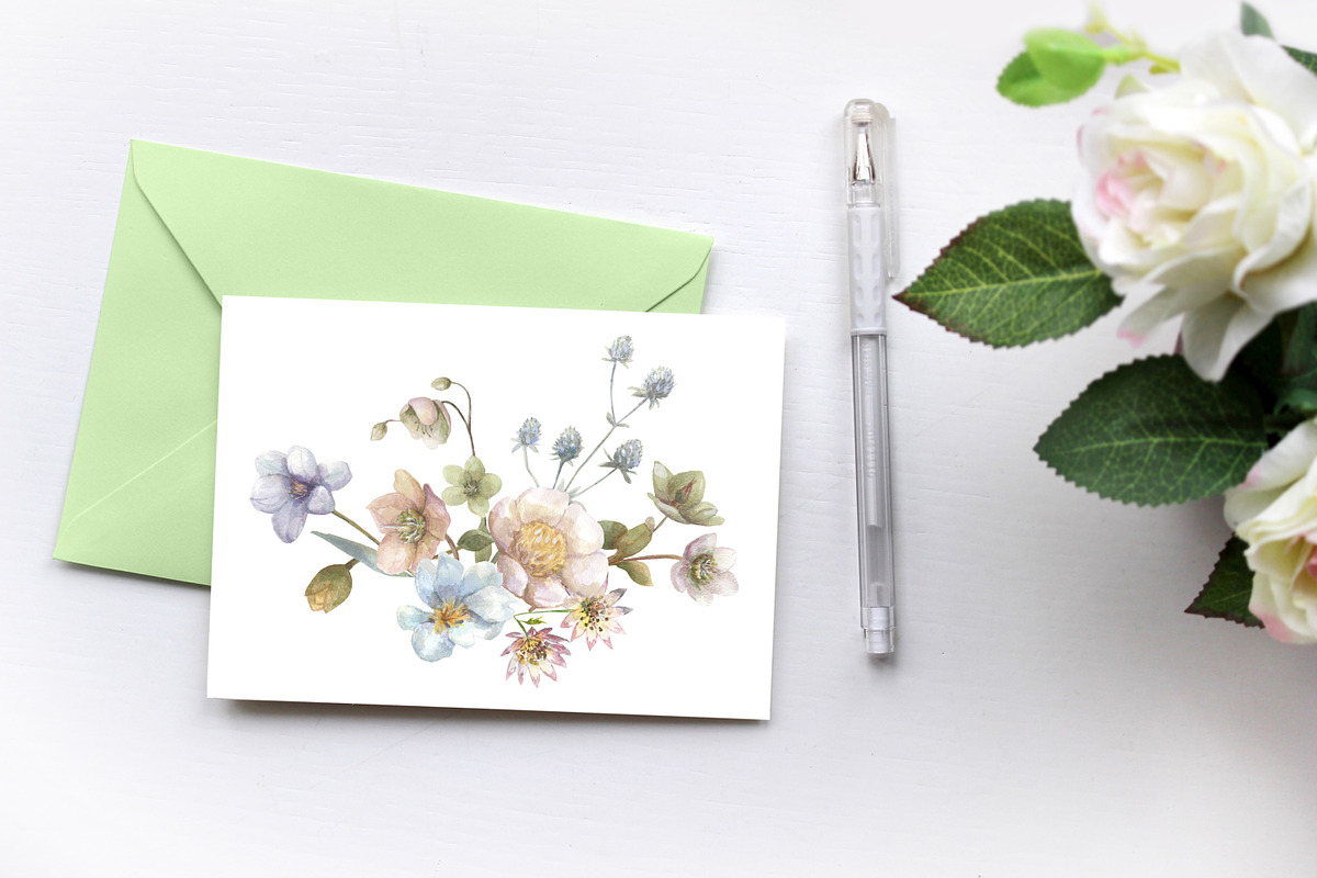 Watercolor Wild Summer Flowers., an Illustration by yulia.sukhanova (Photo 5 of 5)