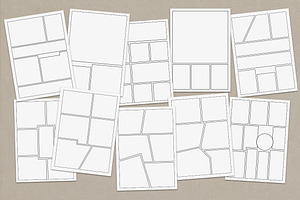 Vector Comic Strip Templates