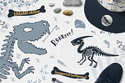 Dinosaur skeletons vector clipart, an Animal Illustration by Brandianna (Thumbnail 6 of 7)