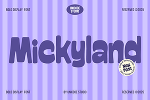 Mickyland - Playful Display Font