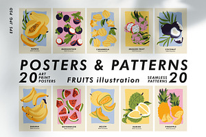 Collection Fruit Prints