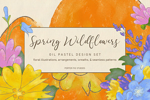 Spring Wildflowers Design Set