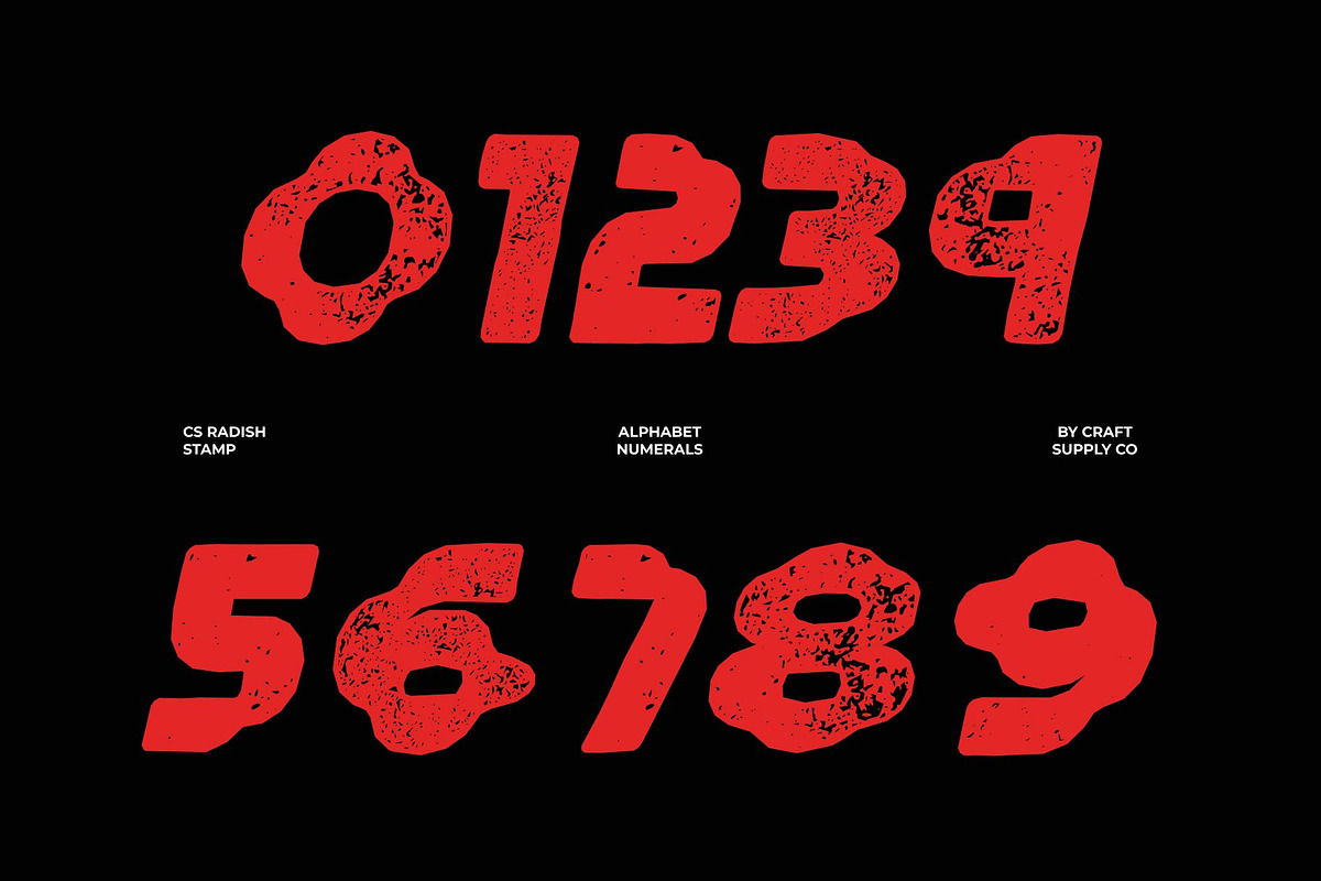 CS Radish Stamp, a Sans Serif Font by Craft Supply Co. (Photo 4 of 8)