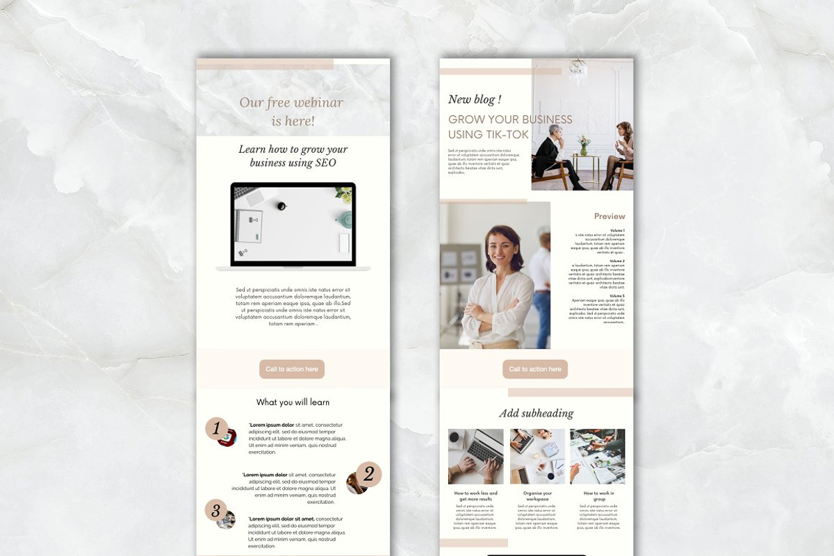 Email Newsletter Template Mailchimp, an Email Template by PittaFinePrint