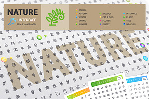 Nature 700+ Line Icons Bundle, an Outline Icon by Voysla's Shop