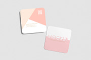 Square Business Card Mock-up, a Books & Magazine Mockup by pixiegraphics (Thumbnail 14 of 15)