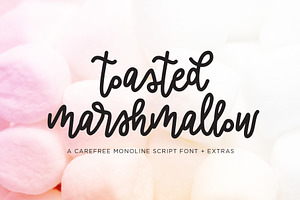 Toasted Marshmallow, a Script Font by Olio Design