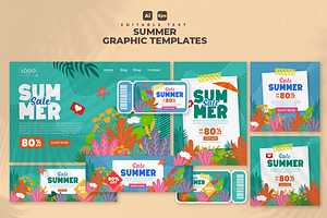 Summer Set Graphic Design V24, a Flyer Template by twinstd