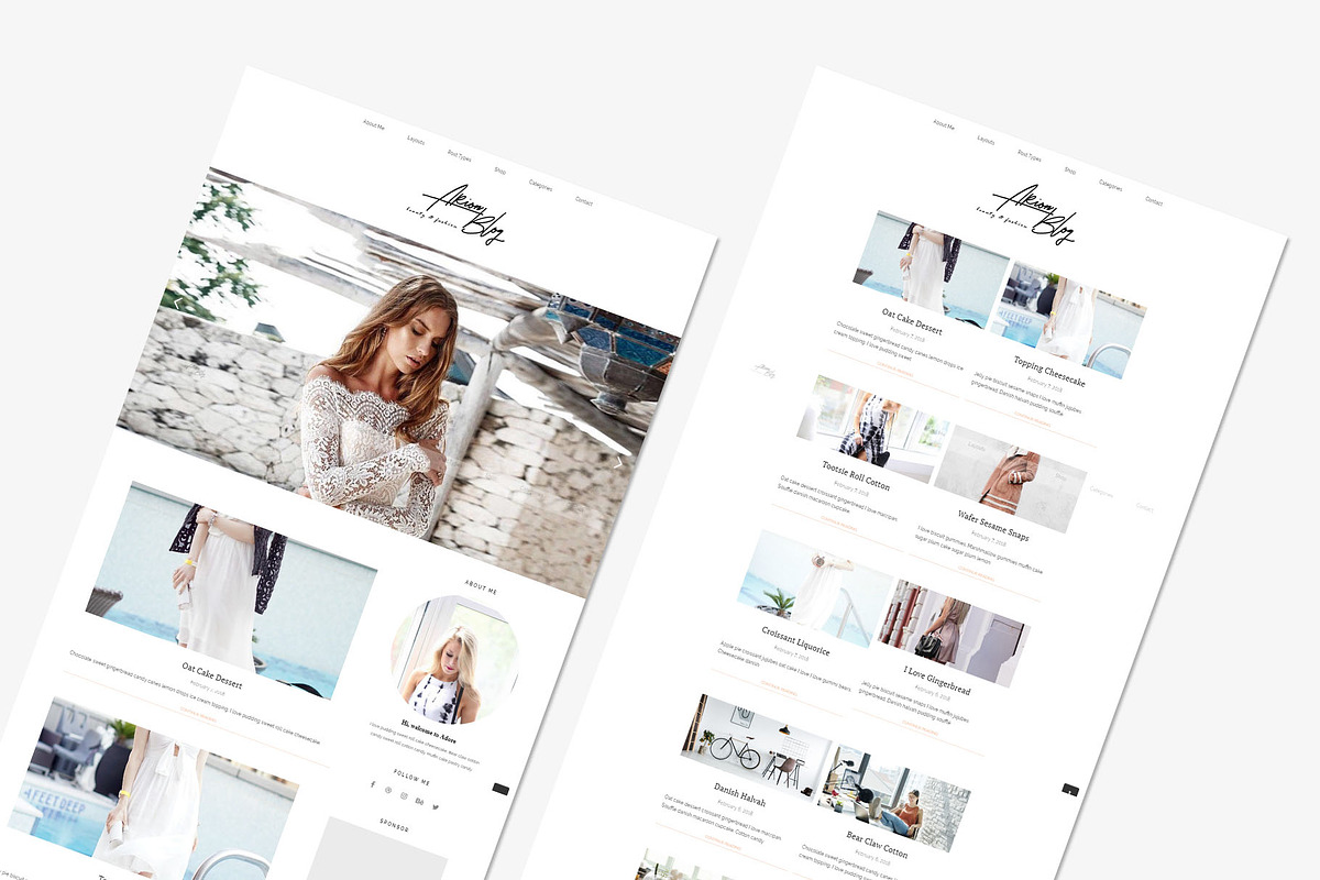 Adore - Beauty Fashion Blog Theme, a WordPress Template by Brickthemes (Photo 4 of 4)
