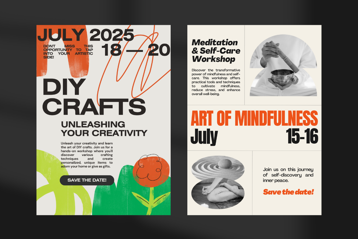 Poster/Flyer Set for Canva Users, a Flyer Template by Make It Yours Lab. (Photo 4 of 17)