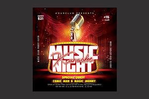 Karaoke Flyer, a Flyer Template by DSGraphicDesign