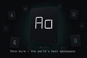 Mono Wire - Minimal Monospace Type, a Sans Serif Font by HipFonts (Thumbnail 26 of 26)