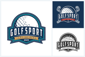 Golf logo sport design template, a Branding & Logo Template by jundio studio