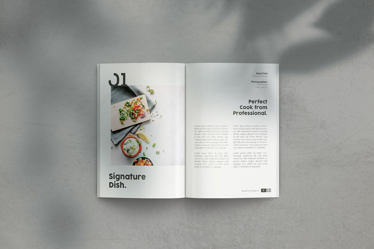 Masak Food Magazine Template, a Magazine Template by 730 Studio (Photo 2 of 5)