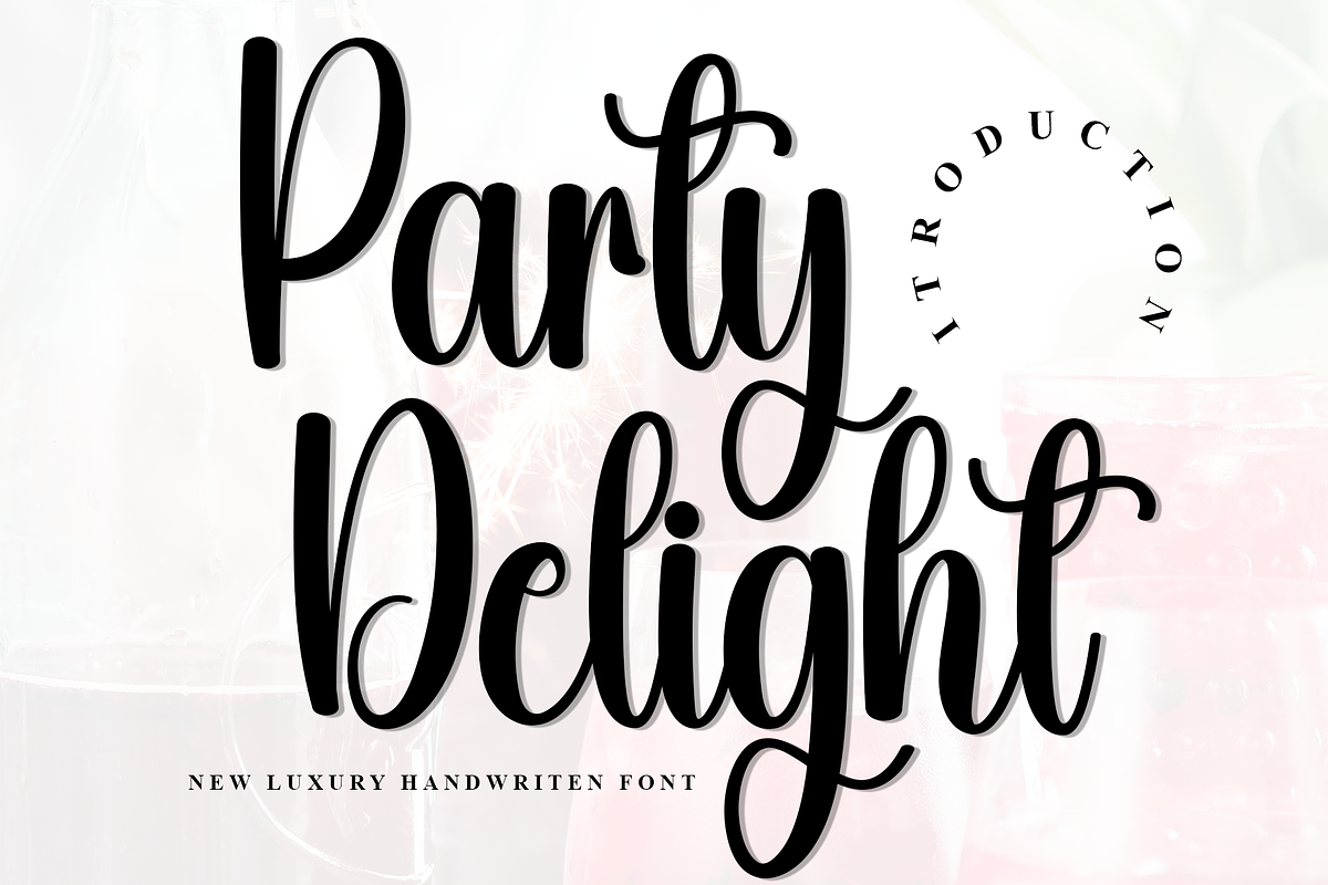 Party Delight, a Handwritten Font by FreshTypeINK (Photo 1 of 8)