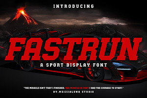 Fastrun - A Sport Display Font