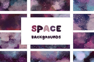 Space Backgrounds. Vol.2