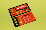 Travel Agency Vacation Voucher, a Card Template by graphicook (Thumbnail 2 of 3)