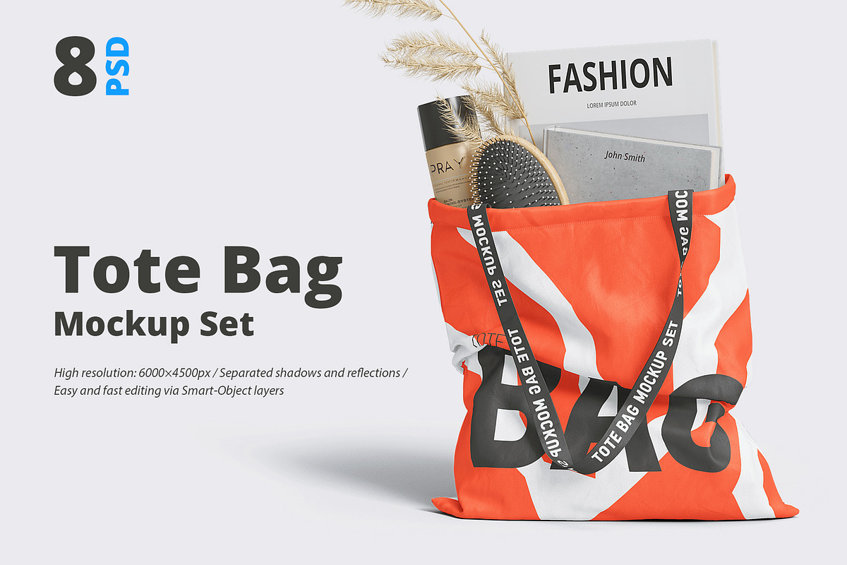 Tote Bag Mockup, a Household Mockup by WebAndCat (Photo 1 of 10)