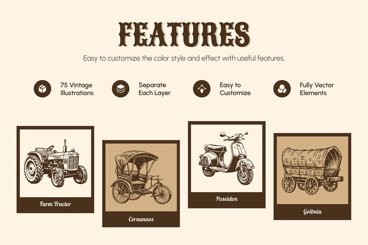 Vintage Transport and Vehicle Icon, a Transportation Illustration by Creative Stall (Photo 2 of 10)