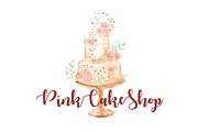 Cake Logo Template Business Branding, a Branding & Logo Template by Pinkinks (Thumbnail 1 of 2)