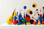 Miro-Inspired Abstract Art Photos, a Decorative Illustration by StockVerse Creative (Thumbnail 4 of 4)