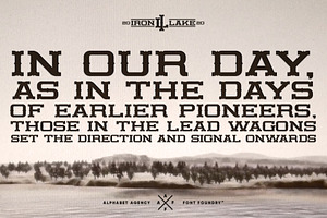 IRON LAKE FONT DUO