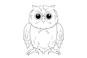 Owl., an Illustration by Tanysl