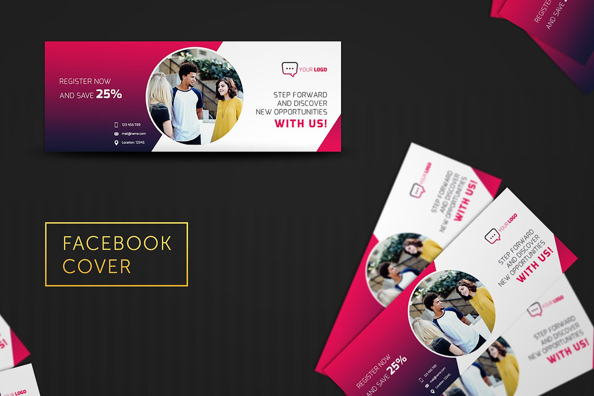 Language Center Facebook Covers, a Social Media Template by UNIK Agency (Photo 4 of 7)