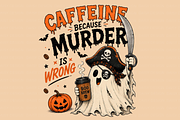 Coffee Halloween Tshirt Png Bundle, a Seasonal Illustration by Daisy Design (Thumbnail 7 of 9)