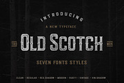Old Scotch Typeface - 7 Styles, a Font by Wandery Supply (Thumbnail 2 of 9)