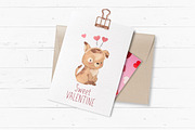 Dog clipart. Valentine's day set, an Animal Illustration by OlliArtDesign (Thumbnail 6 of 7)