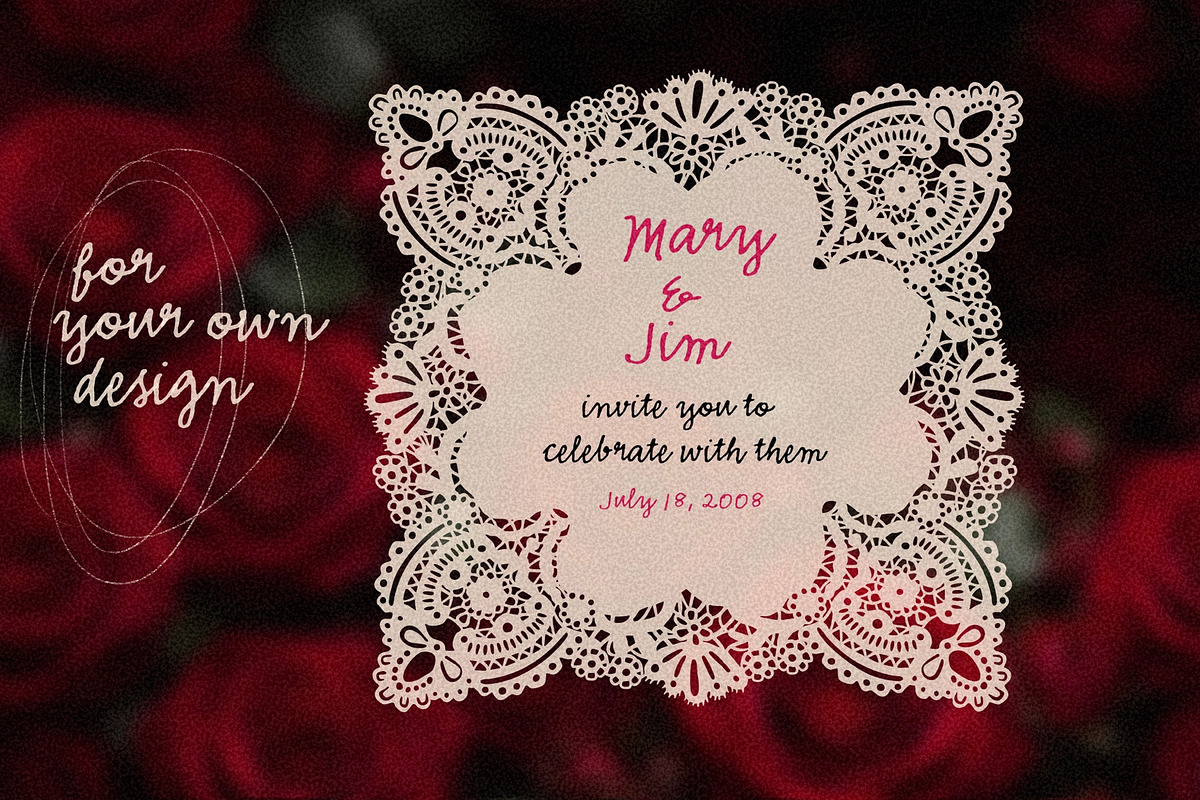 Lace Bows and frames, a Decorative Illustration by Twisted Tail (Photo 6 of 10)