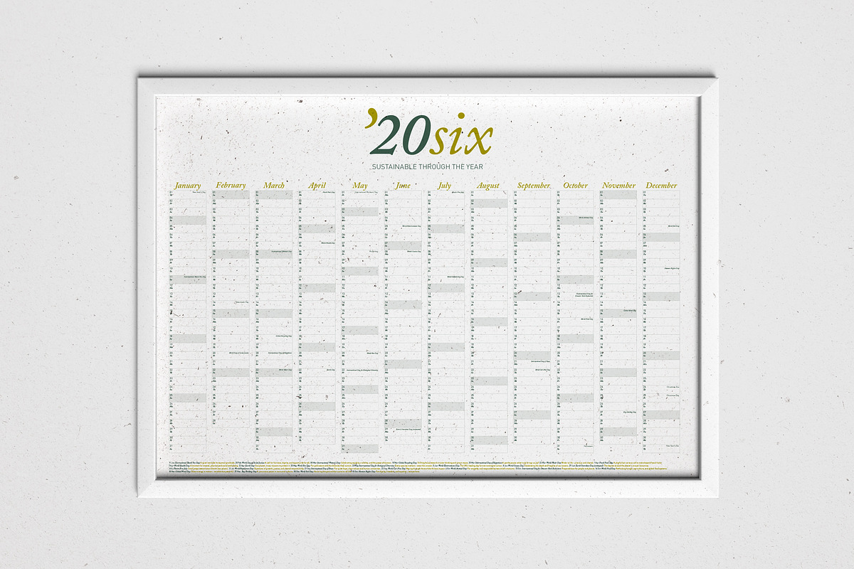 2026 Eco Wall Calendar: Golden Straw preview 5