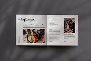 Square Cookbook / Recipe Book