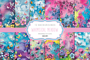 Whimsical Meadow, a Background Graphic by Curve Design (Thumbnail 1 of 7)
