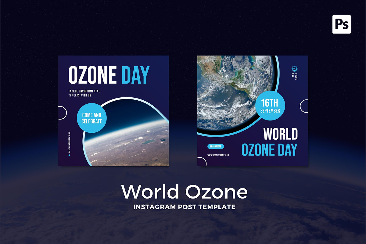 World Ozone Day Instagram Post, a Social Media Template by CavenArt (Photo 2 of 5)