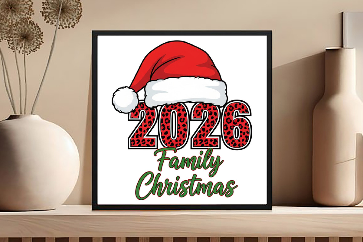 Family Christmas 2026 PNG, an Illustration by Black Bird Studio (Photo 4 of 4)