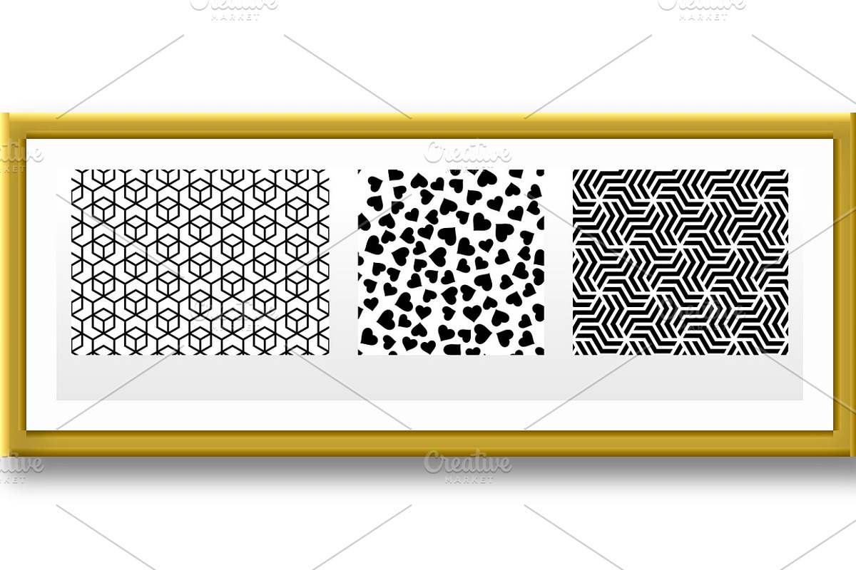Geometric set of patterns, a Pattern Graphic by RODINA (Photo 2 of 3)