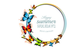 Happy Summer Holiday Background