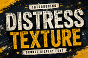 Distress Texture - Bold Grunge Font, a Sans Serif Font by Limited.studio (Thumbnail 1 of 6)