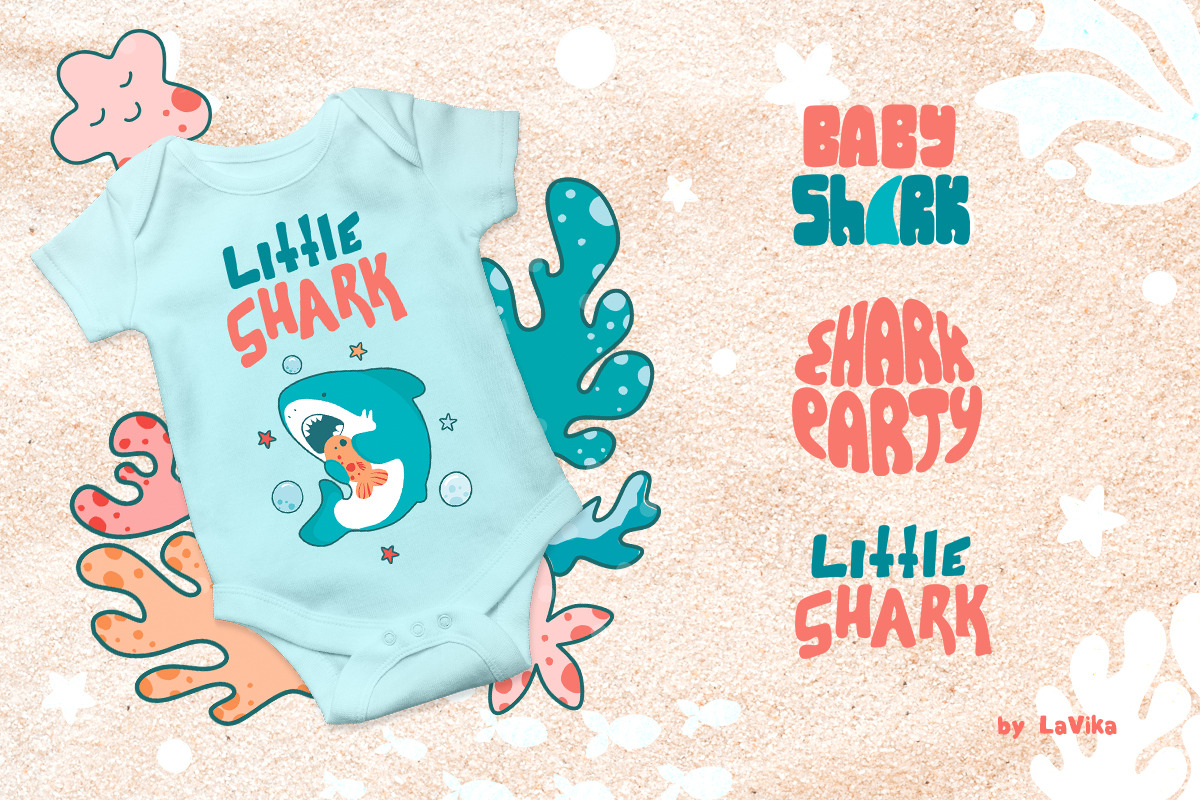 Baby Shark Party / Underwater World, an Illustration by LaVika (Photo 8 of 11)