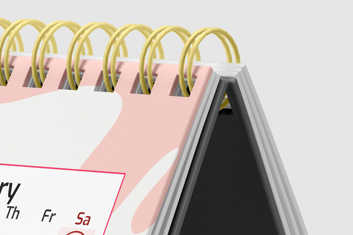 Desk Calendar Mockup - 6 views, a Packaging Mockup by Illusiongraphic (Photo 17 of 19)