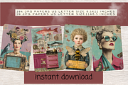 SURREAL RETRO FANTASIES JUNK JOURNAL, a Decorative Illustration by Daring Digies (Thumbnail 8 of 9)