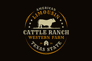 Vintage Cattle Farm Western Logo, a Branding & Logo Template by Buqancreative (Thumbnail 1 of 3)